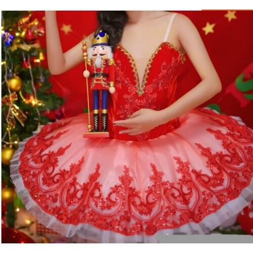 New Women Swan Lake Ballet Costumes Professional Ballet Tutus Red