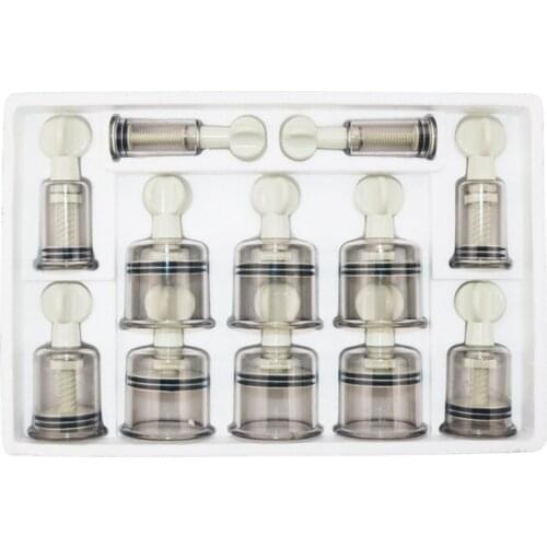 12 cans of household vacuum cupping screw type hand tighten the rotary-type suction cupping set acupuncture massage