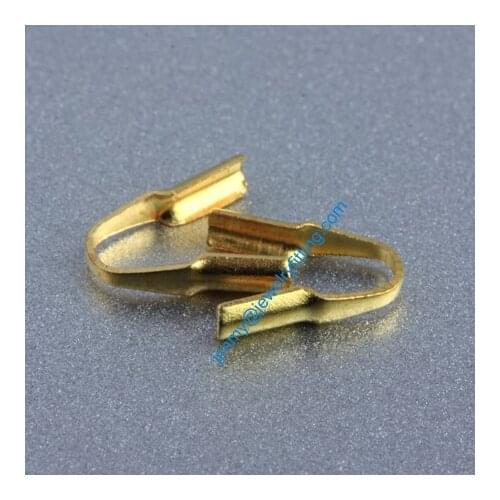 2013 jewelry findings Base metal foldover crimps Chain end caps for 1.2mmchain welding die struck shipping free
