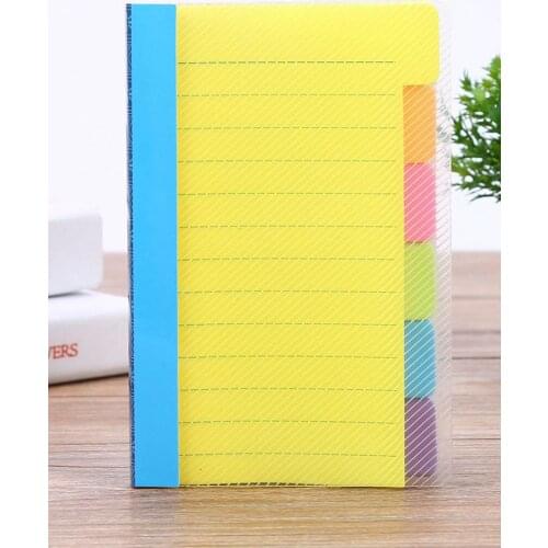 4 X 6 In 6-color Sticky Notes Refrigerator Computer Blackboard Desktop Note Label Self-adhesive Notebook Student Supplie