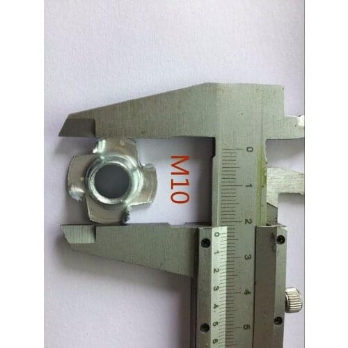 50pcs M10 4 Prong T Nuts Zinc Plated T Nut Blind Barrel Captive Nut Knock In Wood