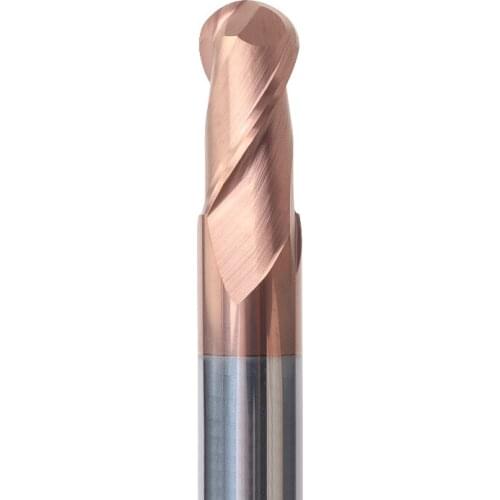 55 ° 2 Blade Tungsten Steel Ball Cutter Carbide Milling Cutter CNC Numerical Control Tool R0.5-R6 Ball Type Ball End Mill