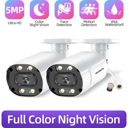 HKIXDISTE AHD CCTV Camera 5MP Home Indoor Full Color Night VisioHKIn Analog Video Surveillance Camera System DVR BNC XMEYE ONVIF