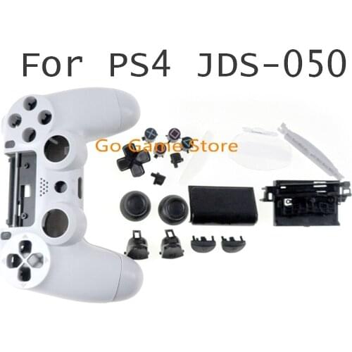 1set For ps4 JDS-050 JDS 055 with buttons inner frame full front back cover case JDM 050 controller housing shell case