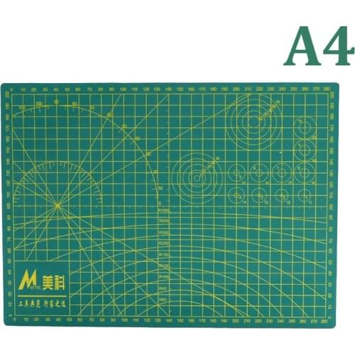 A4 Self Healing Cutting Double Sided Mat 22x30cm Thickness 3mm Knife Carving Cutting Mat Pad High Quality (Green/Pink)