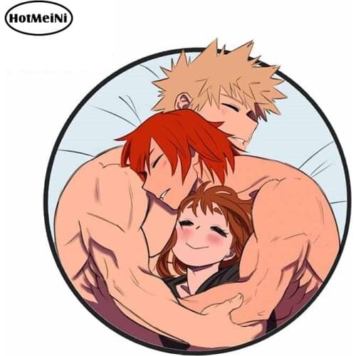 HotMeiNi 13cm x 13cm Anime Gay Car Stickers and Decals Vinyl Laptop Trunk Window Creative for My Hero Academia Decal