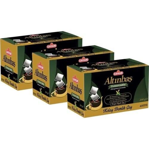 PERFECT WITH GREAT TASTE Çaykur Altınbaş Black Tea With Bud Infuser Strained Bags 40 x 3 FREE SHİPPİNG