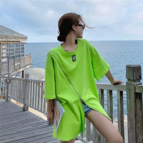 Summer Pink Casual T Shirt Women Pattern Ins 3D Embroidered Flares Loose Tee For Girl