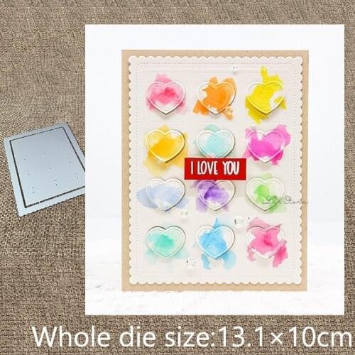 New Design Craft Metal stencil mold Cutting Die heart cross frame decoration scrapbook die cuts Album Paper Card Craft Embossing