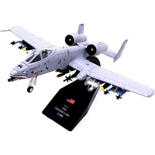 New Special 1/100 Alloy Casting Gulf War Tank Killer A-10 Fighter Home Display Collection Toy Christmas Gift Free Shipping