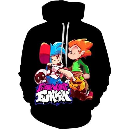New Anime Friday Night Funkin Pullover Hoodies Student Long Sleeve Sweatshirt Men Women Clothes Teenager Streetwear Hoodies