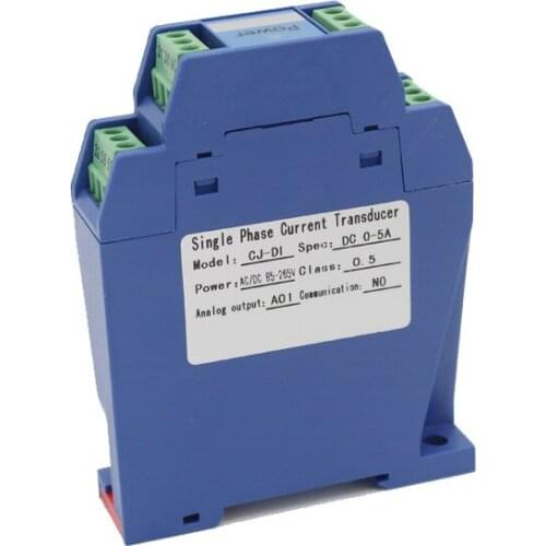 DC ampere transmitter DC 1A , 5A ,10A,15A ,20A ,50A to 4-20mA , 0-20mA , 0-5V , 0-10V DC current transducer