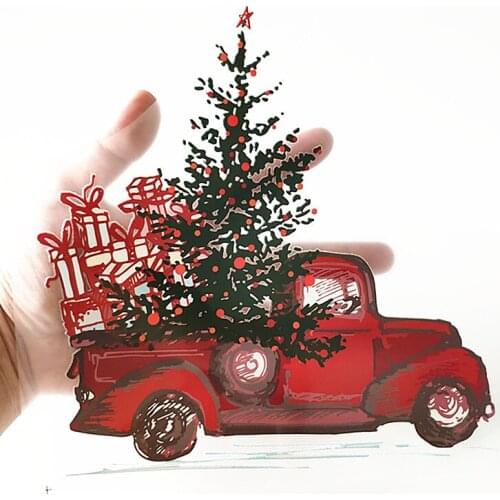 Christmas trolley Patches For Clothing Biker Badge Heat Transfer Printing Strange Things Patch Diy Clothes Stickers Christmas