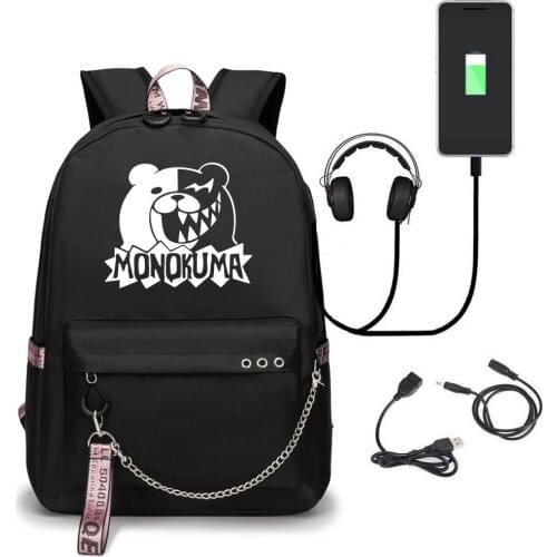Danganronp Usb School Bags for Girls Teenagers Backpack Women Backpack Large Capacity Harajuku Boys Laptop mochila escolar