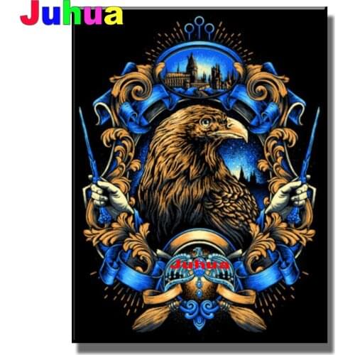 Animal Eagle Diamond Embroidery Castle 5d Diy Full Round Diamond Painting Mosaic Set Full Square Rhinestones Handmade Gifts