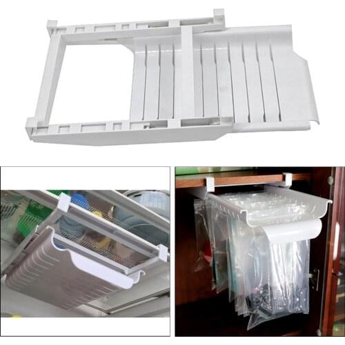 Zipper Bag Organizer Telescopic Baggie Hanger Freezer Storage Organizer Rack