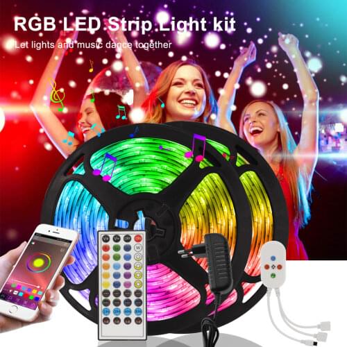Bluetooth LED Lights 40Keys Remote Controller Led Strip Flexible Neon Light For Kitchen Bedroom Decoration 12V Festoon LED Light