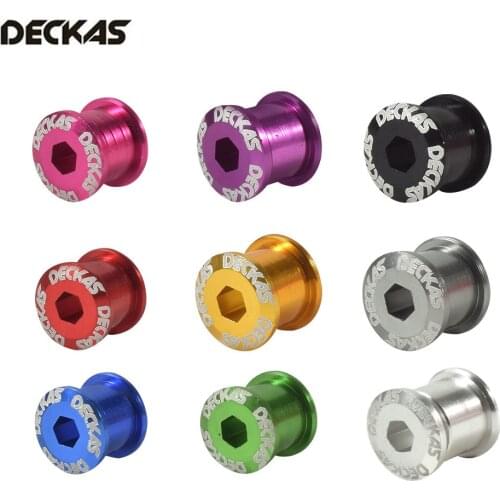 DECKAS Bicycle Chainwheel Bolts 7075 T6 Aluminum Alloy CNC MTB Road Bike Chainring Screws for Crankset Bicycle Parts