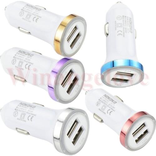 Winangelove LED light Dual Usb Port Rocket car charger 5V 2.1A Universal car-charge For Ipad /Iphone/Samsung smart phone