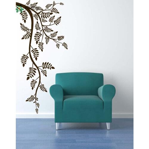 YOYOYU Wall Decal Leaf Decoration Accessories Livingroom Branch Vinyl Wall Stickers Art Mural Plant Removable Interior DIY SY611