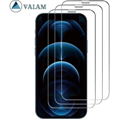 3PCS Full Cover Tempered Glass On For iPhone 11 12 Pro Max XR Xs Max Screen Protector For iPhone 7 8 XR Xs 11 12 Pro Max Glass