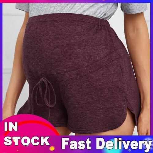 Woman Mini Shorts For Pregnant Women Fitness Sports High Waist Slim Fashion Pregnant Maternity Pants Pregnancy Shorts Maternity