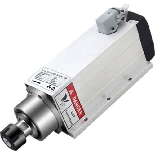 2.2KW 220V CNC Spindle Motor Air Cooled Spindle Motor ER20 Collet Chuck Wood Router Machine Tools With 4 Bearings For Engraver