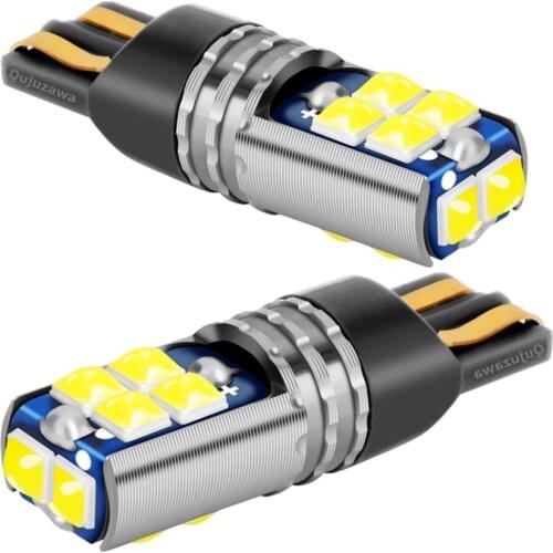 2PCS T10 W5W 168 WY5W Super Bright LED Car Interior Reading Dome Lamp Auto Wedge Turn Side Parking Bulb License Plate Lights