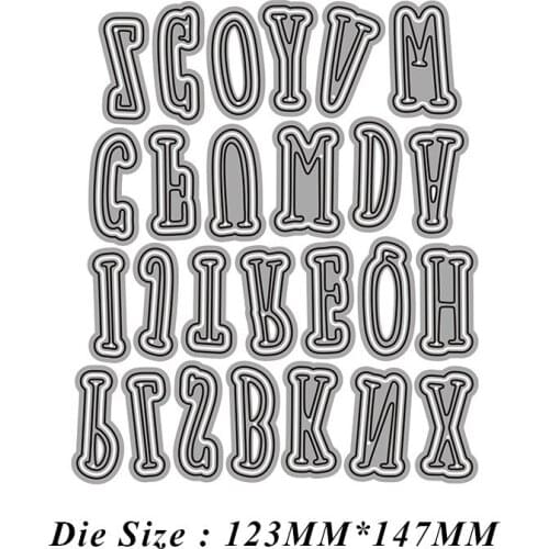 26 Uppercase Letters Metal Cutting Dies Scrapbook Paper Craft Knife Mould Stencils 2021 New Making Die Cuts