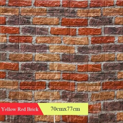 3D Wallpaper PE Foam DIY Wall Stickers Wall Decor Embossed Brick Stone Wallpaper Kids Bedroom Living Room House Poster