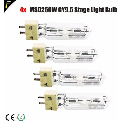 4pcs/lot Moving Head Bulb NSK 250 MSD 250W Witch Light Bulb NSK 250W Replacement Old Module Stage Moving Head Light Bulb MSD250