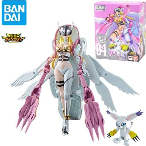 Bandai Digimon Adventure Digivolving Geesten Angewomon Actie Pvc Collectible Model Toys Anime Karakter Speelgoed girls gift