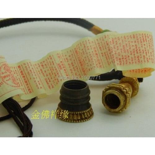 Pure manual pure copper ga birds fell when the tower, wang liberation solution sorcery tower stupas pendant with scripture