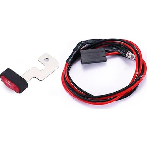 For WPL D12 1/10 RC Car Brake Light Rear Taillight Light Decoration Parts Upgrade Accessories