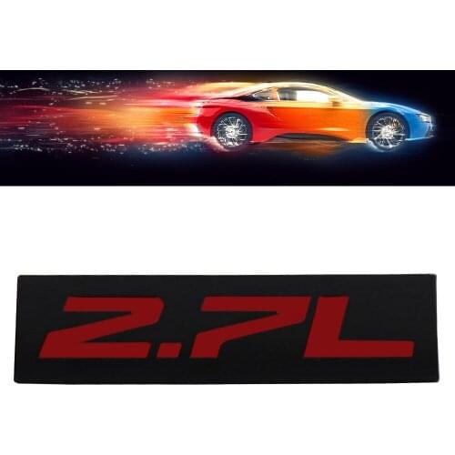Black Red 2.7L 2.7 L for Engine Fender Trunk Lid Emblem Decal Badge Sticker