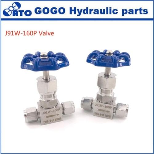 Stainless steel 304 316 J91W-160P needle valve DN6 DN10 DN15 DN20 DN25