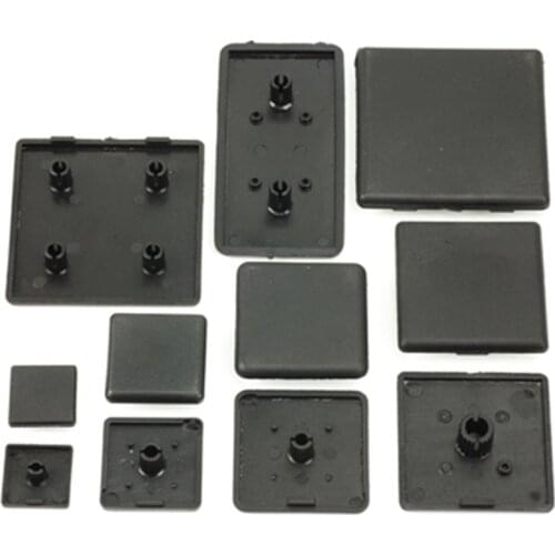 10 pcs 20/30/40/45/50/60/80 nylon EndcapCNC 3D Printer Parts Plastic End Cap Cover Plate black for EU Aluminum Profile