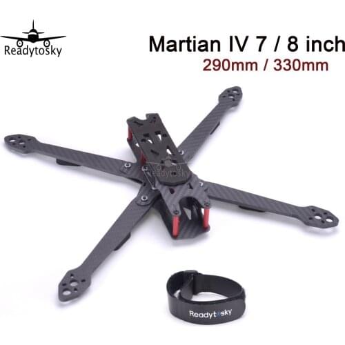 REPTILE Martian IV 7 8 inch 290 / 330 290mm 330mm 4mm Arm Thickness Carbon Fiber Frame Kit w/ PDB For QAV QAV-R FPV Racing
