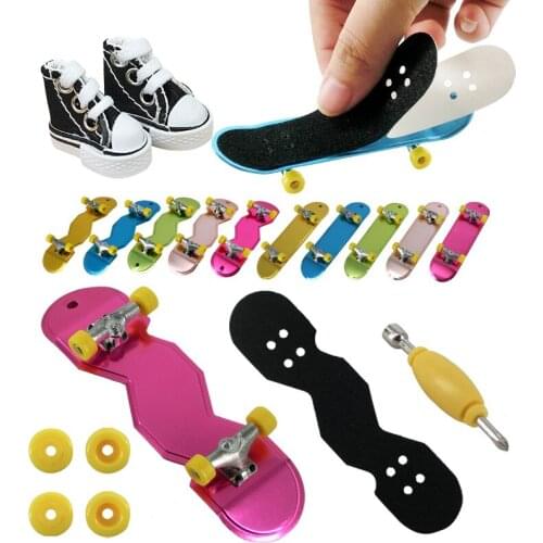 Mini Fingerboard Set Finger Skateboard deck Metal Finger Skate Board Scooter Professional Childrens Educational Toys Novelty