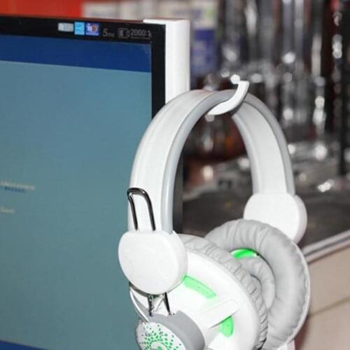 Durable Earphone Holder Plastic Wall Hook PC Monitor Headset Stand Accessories 3M Sticker with Good Strong and Sticky