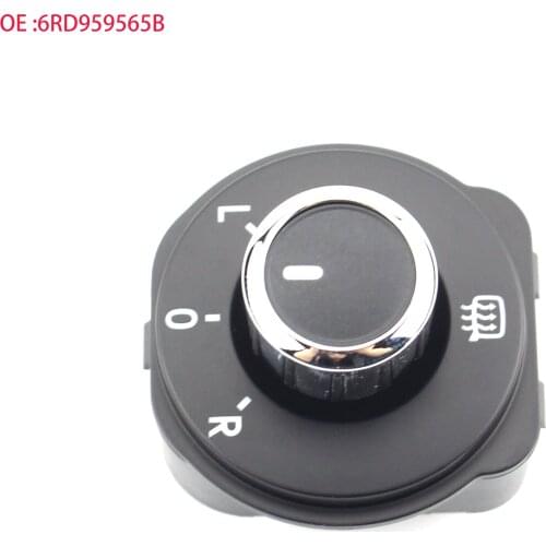 Car Rear Side Mirror Switch Adjust Knob For VW For Volkswagen Polo 6R 2011-2016 # 6RD 959 565B 6RD959565B