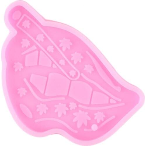 Leaves Lip Shape Silicone Mold Epoxy Resin Craft Keychain Molds DIY Handmade Charms Mould Jewelry Making Necklace Moulds