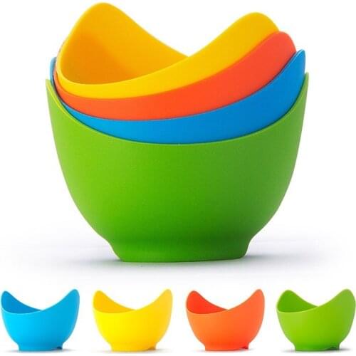 Silicone Egg Poacher Poaching Pods Pan Non Stick Egg Baking Cups Holder Mold Tools Kitchen Cooking Accessories
