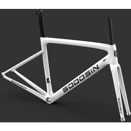 Sodosin T1100 Bicycle Carbon Road Frame size 44/49/52/54/56/58cm 700C road bike frame and fork Rim Brake/Disk Brake