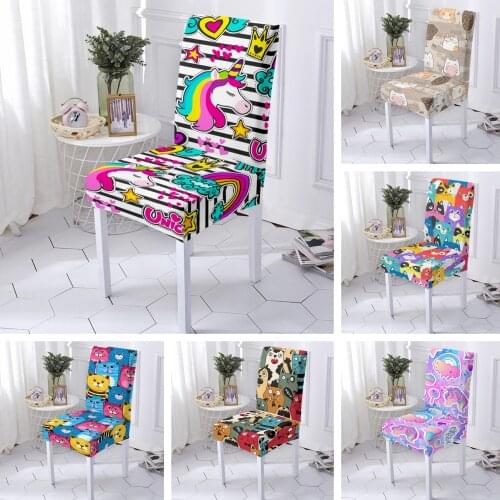 Spandex Stretch Dining Chair Cover Elastic Seat Covers Office Chair Slipcovers Restaurant Wedding Banquet Hotel 1/2/4/6PCS