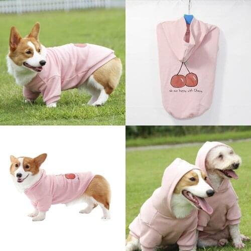 Welsh Corgi Dog Hoodie Winter Pet Dog Clothes Pomeranian Poodle Bichon Schnauzer Pug French Bulldog Shiba Inu Clothing Dropship