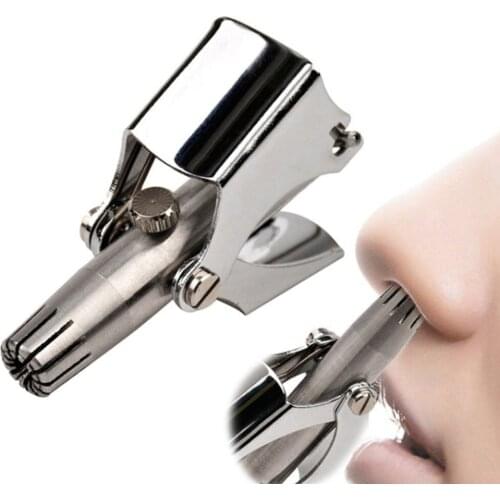 Nose Hair Trimmer Ear Portable Vibrissa Razor Manual Rhinothrix Cutter Nariz Nasal Shaver Washable HT Tragi Scissors