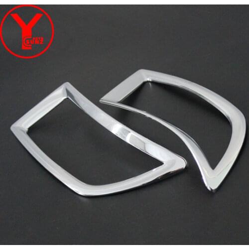 Rear fog light cover For Toyota Yaris L hatchback 2014 2015 2016 chrome Tail Fog Lights Covers ABS car parts accessories YCSUNZ