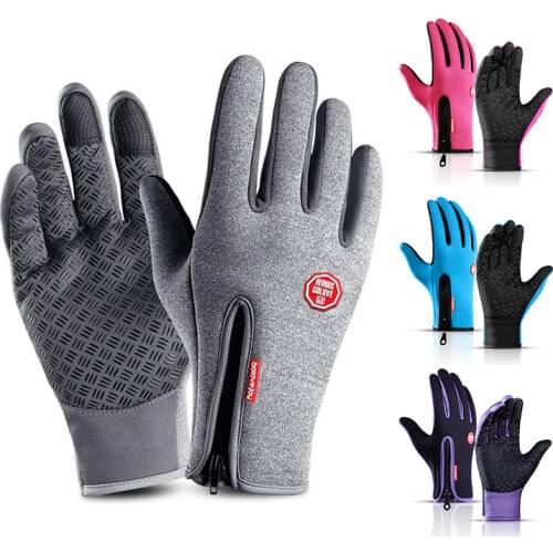 Winter Outdoor Riding Protective Warm Touch Screen Full-Finger Gloves Waterproof And Windproof Non-Slip Ski Motorcycle Gloves