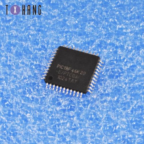 1/5PCS PIC18F46K20-E/PT 44TQFP 8bit PIC Microcontroller 48MHz 1.024 kB 64 kB IC diy electronics